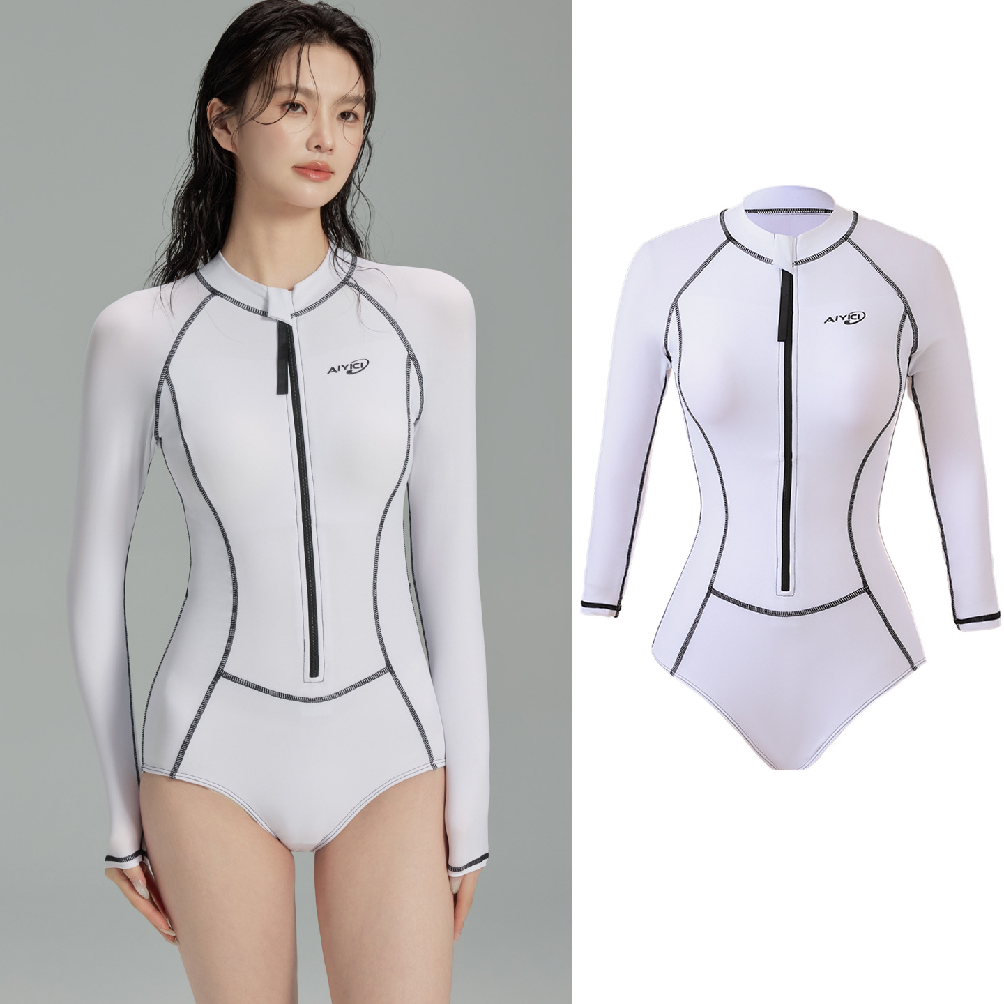 Pure white one piece 2683