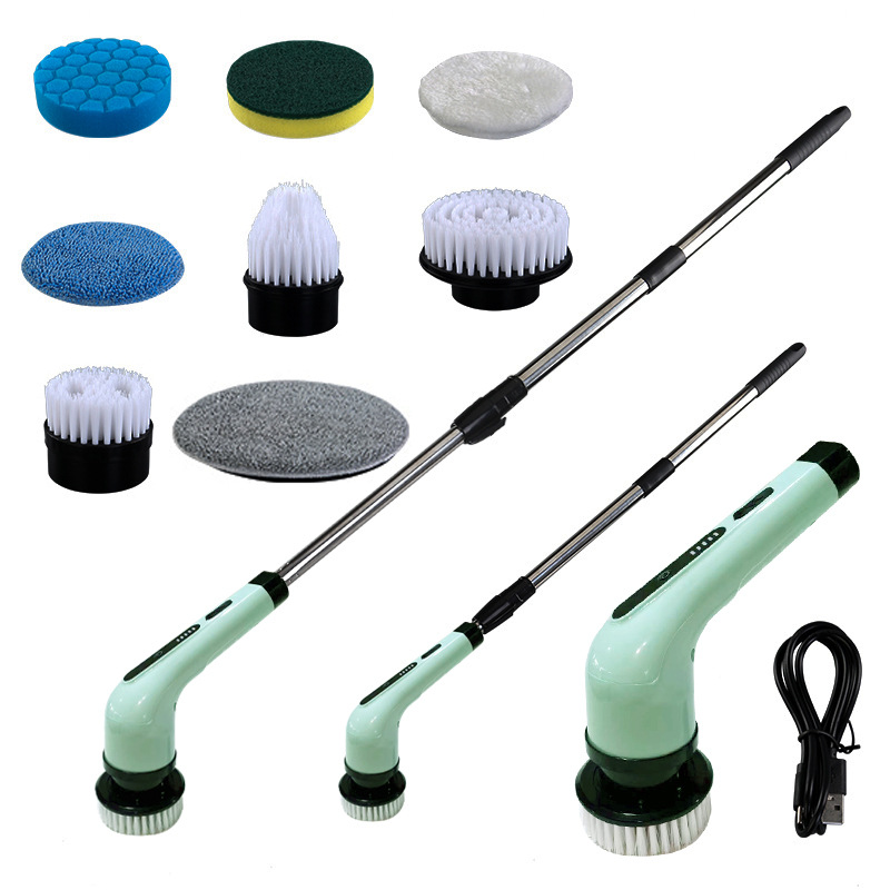 Cepillo de limpieza eléctrico transfronterizo Cepillo de limpieza multifuncional Cocina Baño Inodoro Piso Manual Potente artefacto de limpieza
