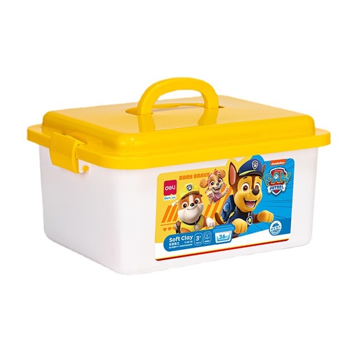 Deli ultra-light clay set Paw Team primary school students handmade light colored clay toys children with tools plasticine