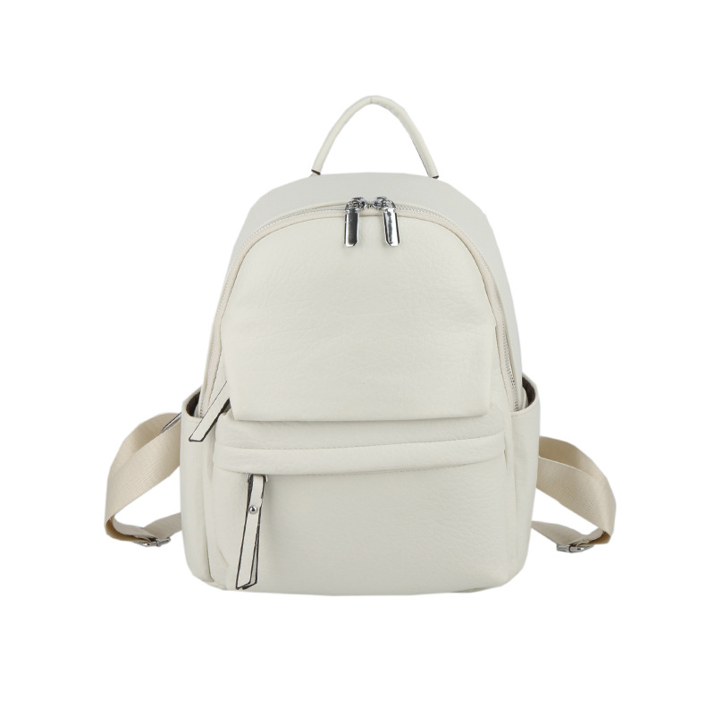 Leisure for women, new PU soft leather texture, simple women's backpack, Korean version, fashionable shopping and travel_voghion.com