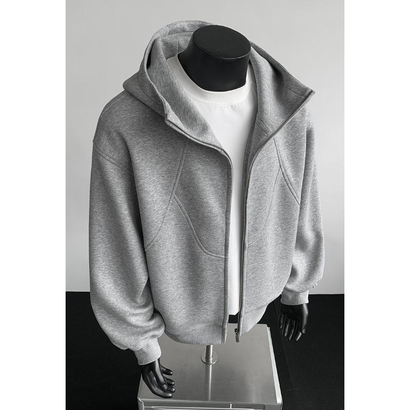 American Heavyweight Deconstructed Herren-Sweatshirt im trendigen Herbst-Design mit Patchwork-Elementen – vielseitig und elegant._voghion.com