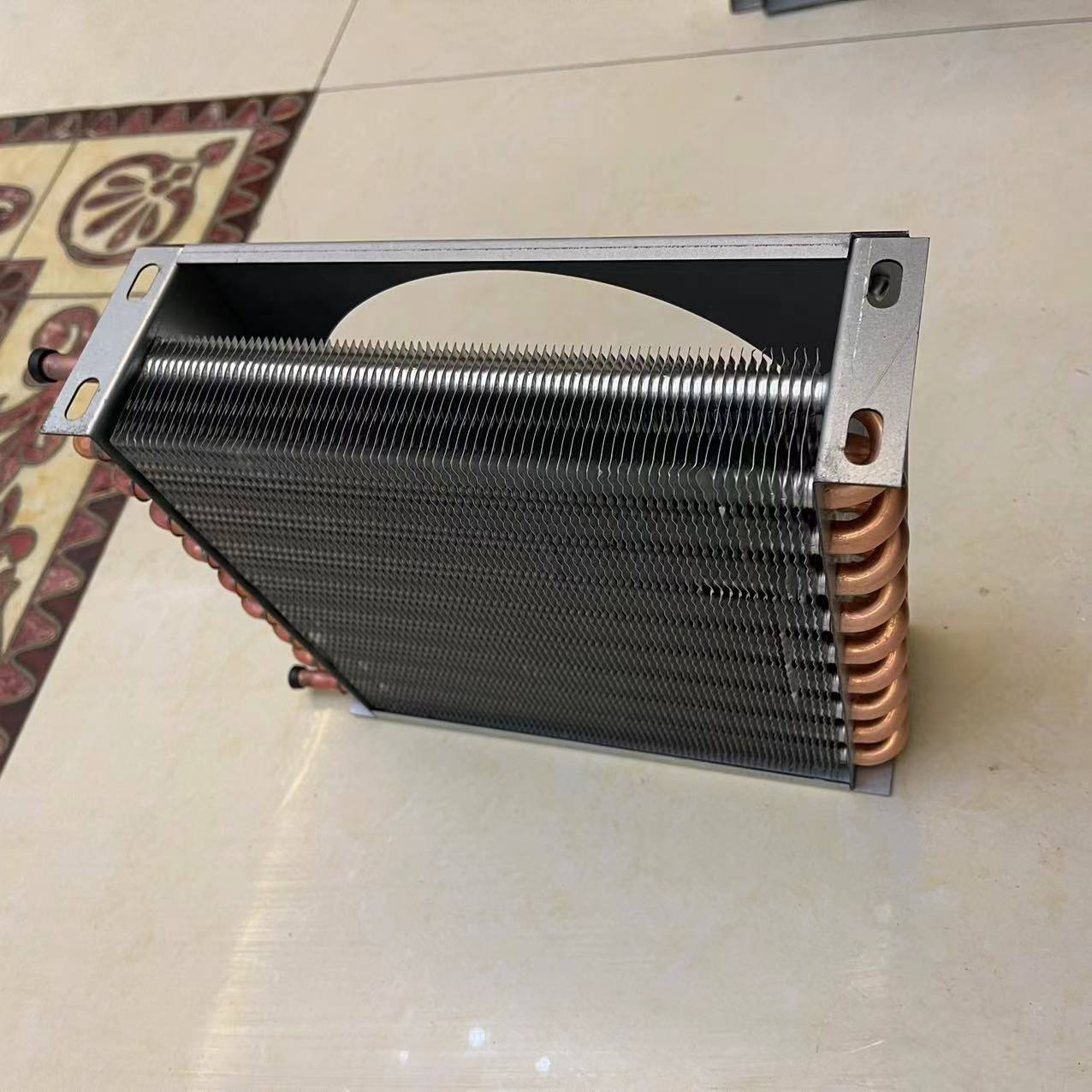 冰箱冷凝器散热器 带风扇小型风冷水冷通用铜管翅片冷凝器 冷干机