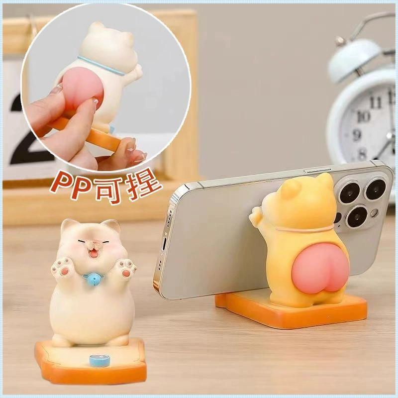 Симпатичные креативные сиамские кошки держатель мобильного телефона