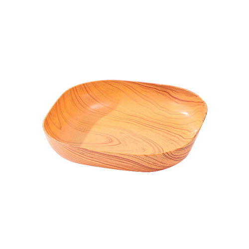 New imitation peach wood grain spit bone dish, dining table bone dish, fruit plate, creative snack plate, snack plate, bone spit dish, home use