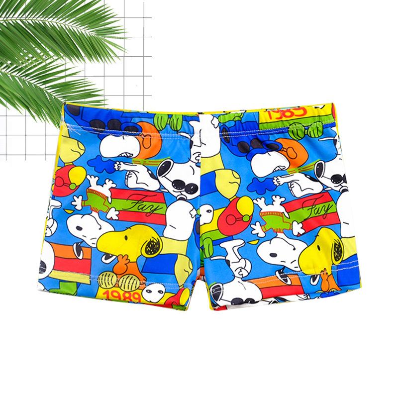 Bañador infantil niño tipo bóxer cordón ajustable diseño dibujos animados