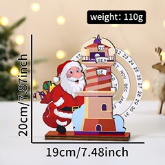 圣诞数字日历木质摆件新款圣诞倒计时日历装饰品家居工艺品摆饰