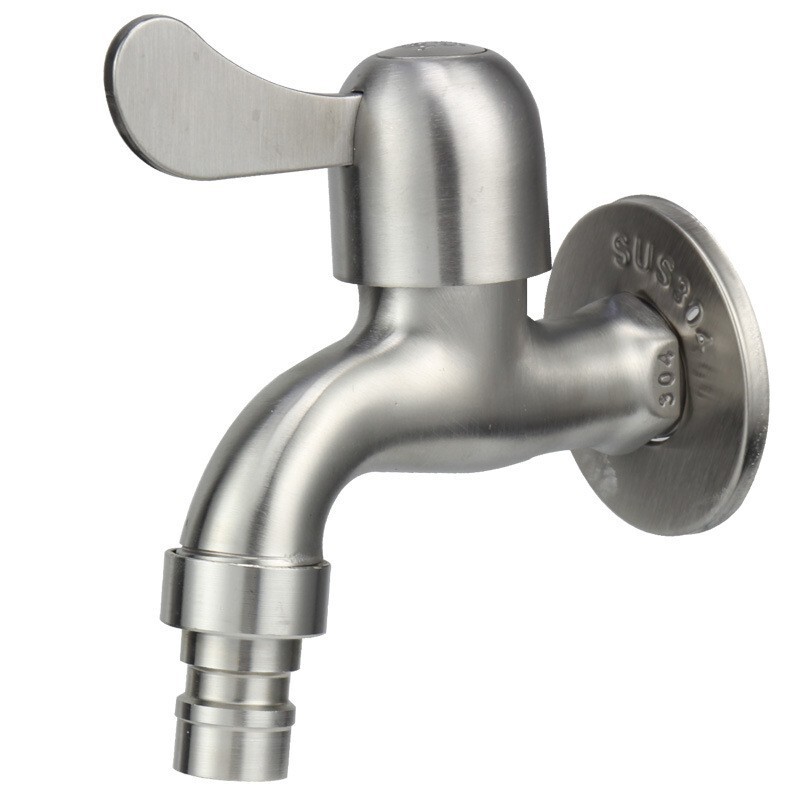 304 stainless steel faucet wholesale washing machine mop pool toilet 4 points single cold tip household faucet manufacturers