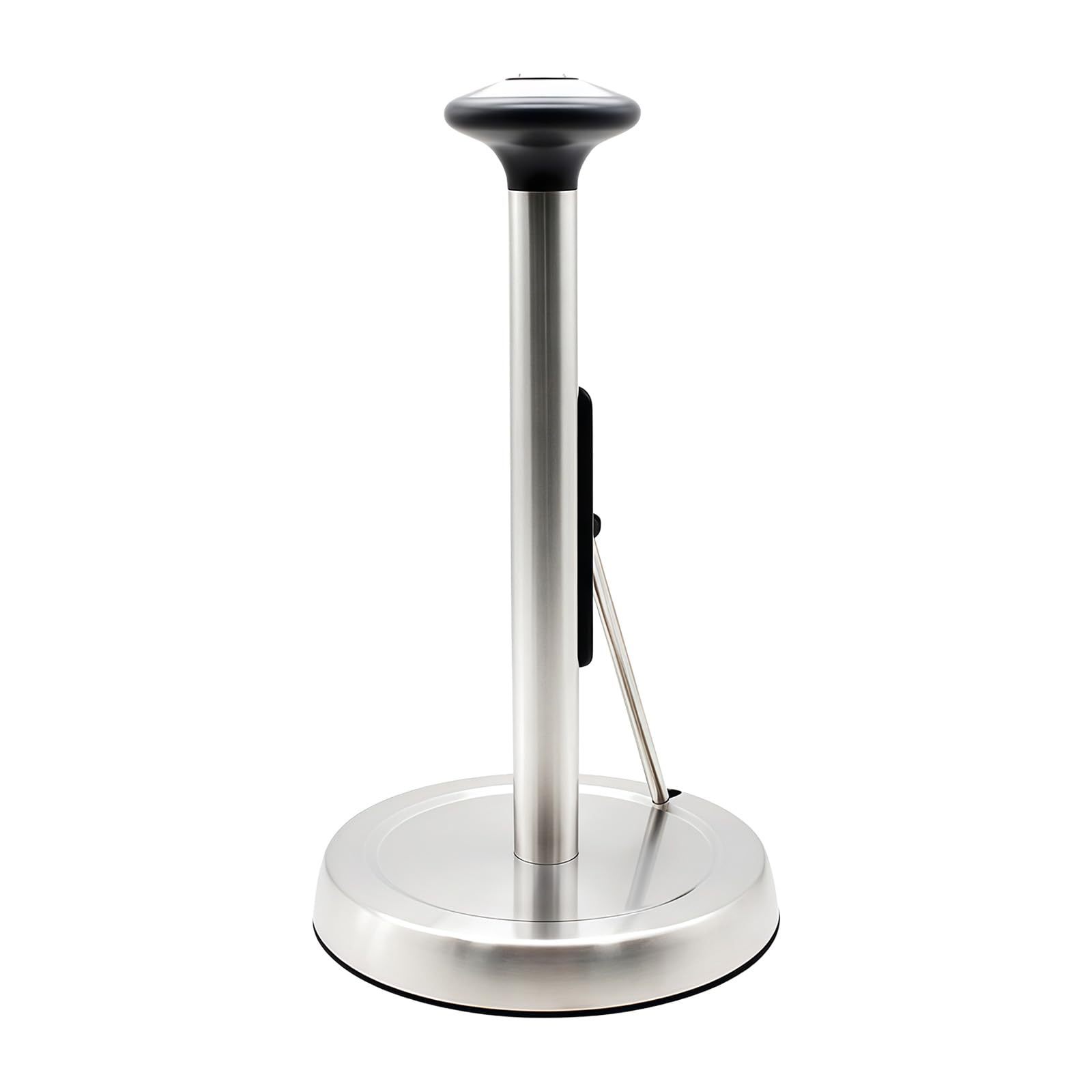 Stainless Steel Flat-Head Spring Paper Towel Holder Kitchen Paper Holder Household Large Roll Paper Towel Holder Modern Simple Napkin Holder