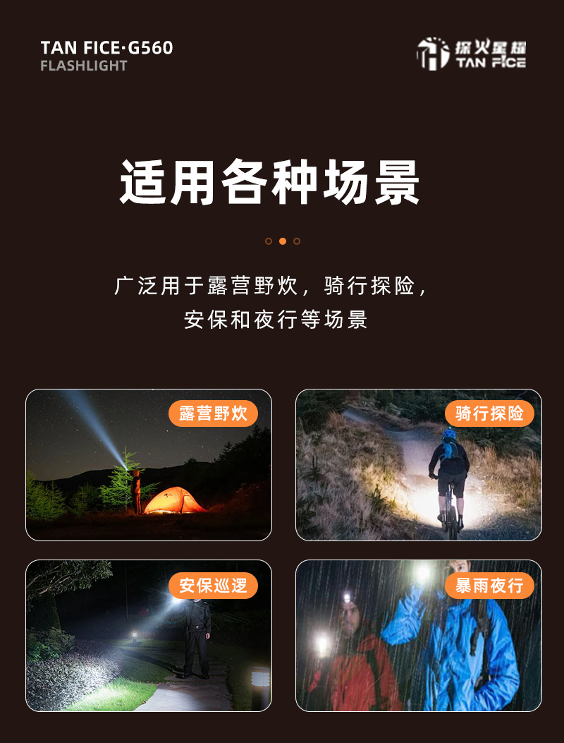 Cross-Border Aluminum Alloy Flashlight, Thickened Multi-Functional Auto Repair Work Light, Laser Zoom Laser Cannon, White Laser Flashlight