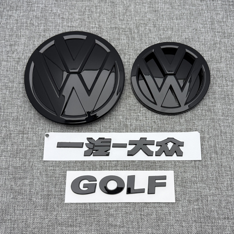 Suitable for Volkswagen Golf 4 5 Golf 6 7 7.5 Generation Car Logo Modification Front and Rear Logo Tail Logo English Letters