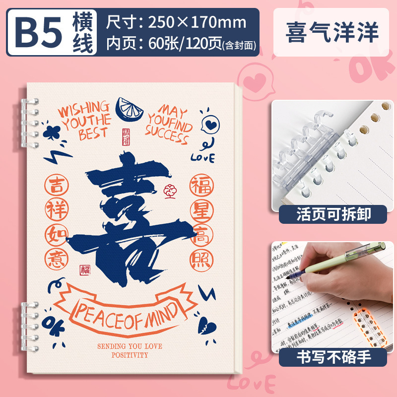 混批【活页搭扣】替换芯活页搭扣本磨砂B5，斜纹的A5活页加厚pp|undefined