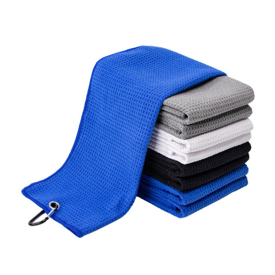 Hiking buckle pineapple sports towel convenient outdoor towel microfiber hook absorbent breathable golf towel