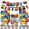 Racing car, evening dress, set, balloon