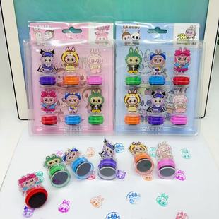 Cross-Border New Labubu Creative Cartoon DIY Seal Labubu Shape Seal Handbook Cute Stationery Gift