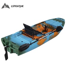 滚塑皮划艇拼接船单人卡亚克十尺单人钓鱼船活鱼舱款卡亚克拼接船