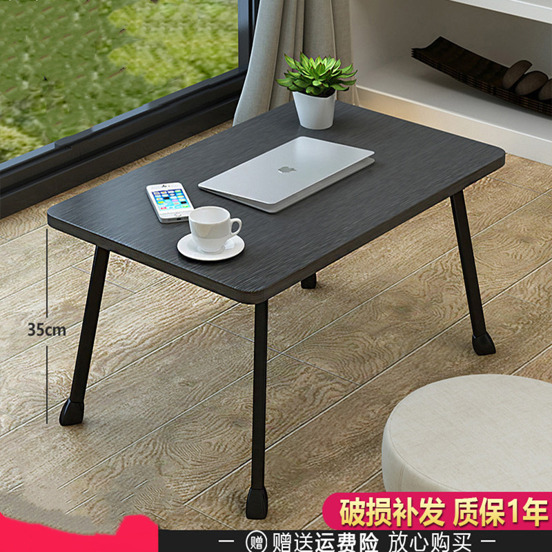 Bedside desk with 35-inch horsehoof legs, small table for eating in bed, computer lazy Susan, movable, extendable, and foldable.