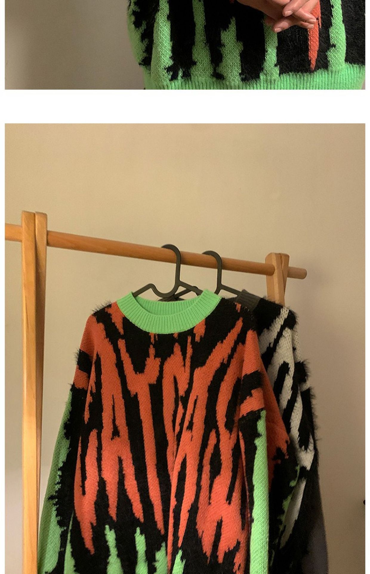 Splice Knit Sweater 16