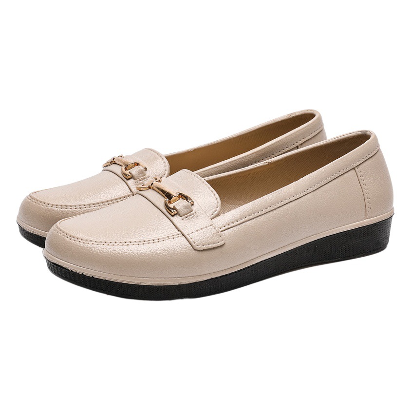Waterproof Plastic Shoes for Women Summer 2021 New Pointed Toe Shoes British Style Loafers Black Professional Formal Work Shoes