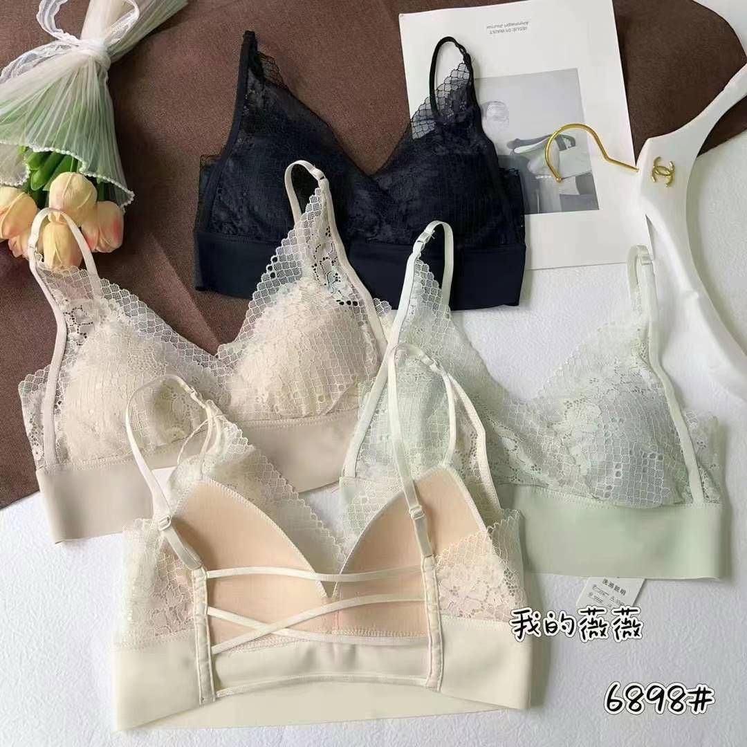 Nueva taza de látex sin marcas de alta calidad, chaleco de dama sin anillo de acero, bra de yoga, ropa interior deportiva, mujer al por mayor