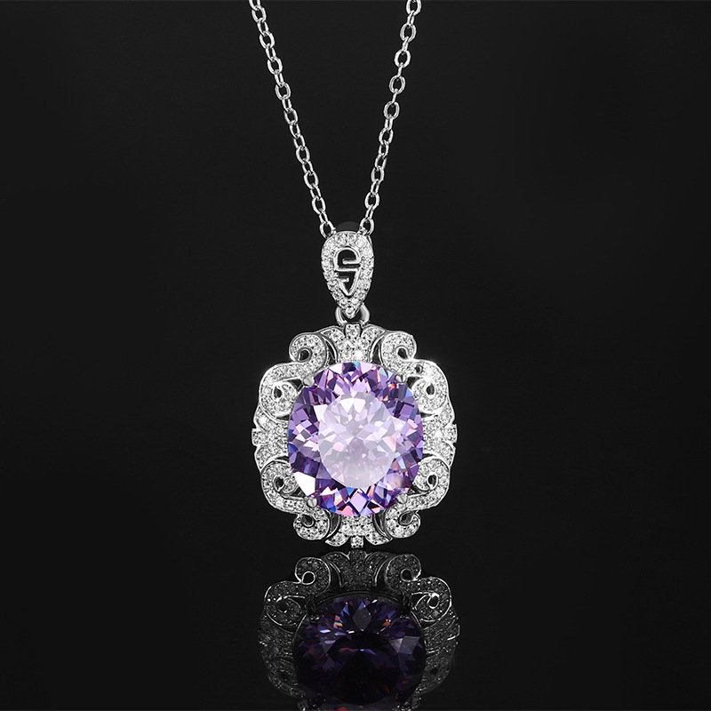 2024 nueva joyería Zhuang Shengsheng fondo de cobre chapado en oro simulación nido de pájaro corte temperamento traje maestro femenino piedra 14*16