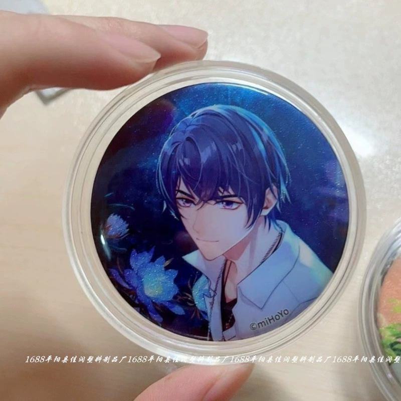 Storage box, protective case, transparent stand, badge, 58mm