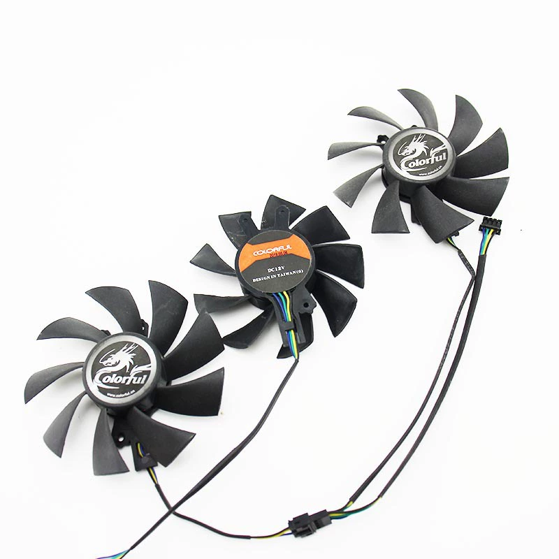 Применимо к Colorful/Rainbow GeForce GTX 1660/1660TI/RTX 2060 вентилятор