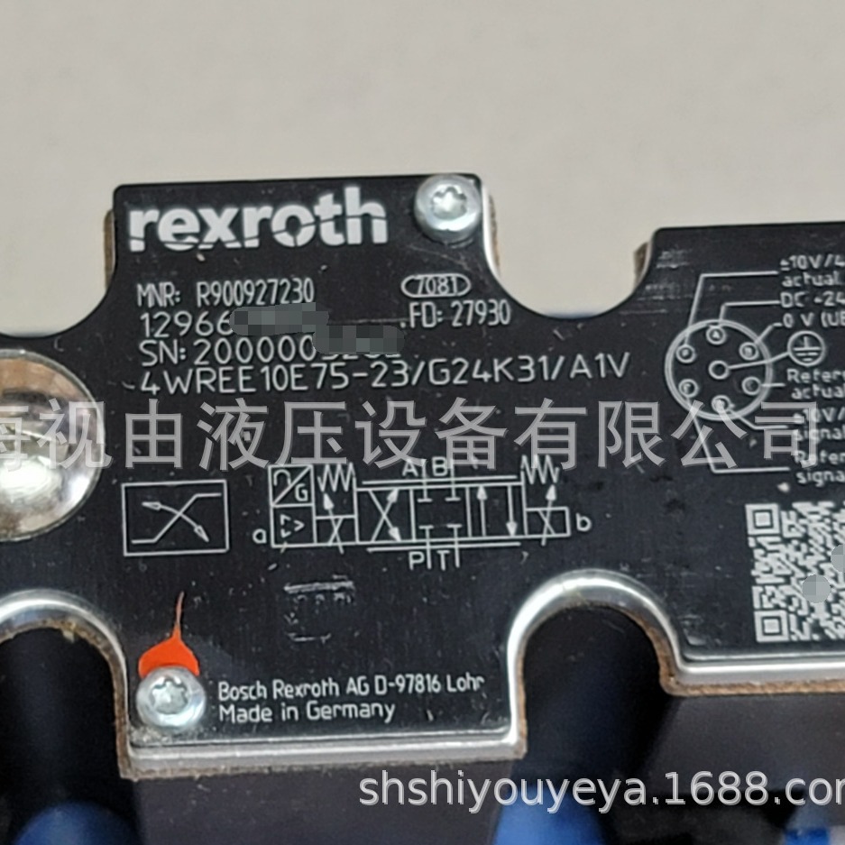 R900927230 4WREE 10 E75-2X/G24K31/A1V Rexroth力士乐比例阀
