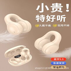 Bluetoothイヤホン気骨伝導2025新型無線運動型耳に入らないハイエンド耳掛け男女