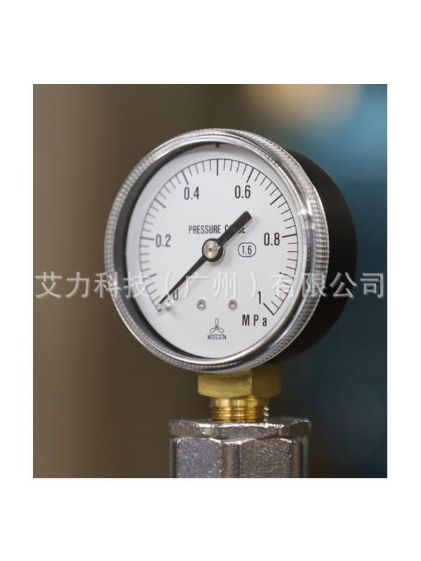 日本立新NISSHIN压力表PRESSURE gauge一般用 空气 油压机器用 计
