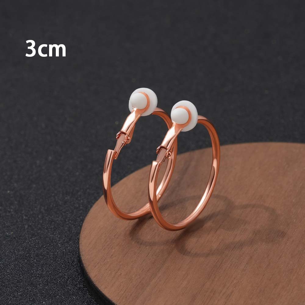 귀없는 3cm 로즈 골드