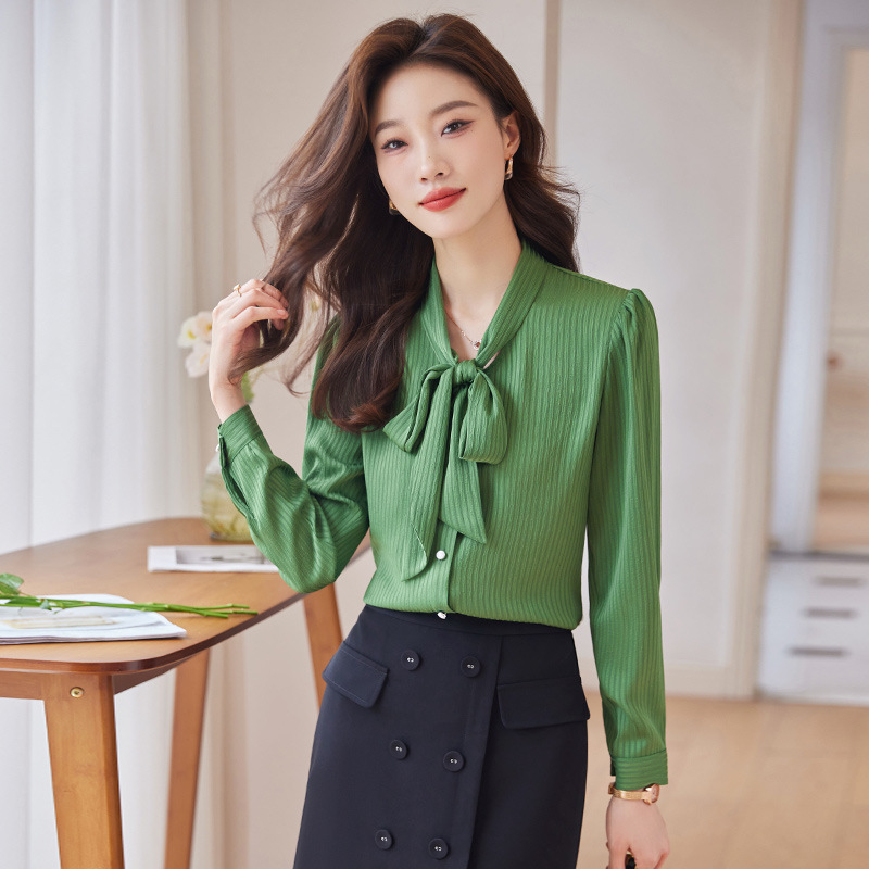 Spring fashionable solid color elegant shirt