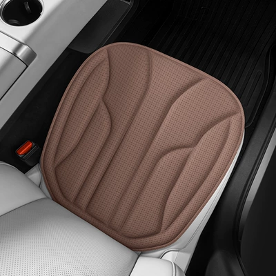 New Hot-Selling Car Seat Cushions, Four-Season Four Seasons Pad - chestnut-brown-1-front-seat-cushion-luxurious-anti-fouling-leather-latex-cotton-core-not-tired-after-sitting-for-a-long-time
