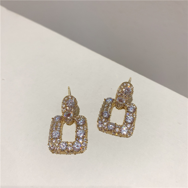 8g Weight No Inlaid Inlay Material Earrings, Ear Studs Classification Wedding, Travel Occasion Alloy Material Geometric Pattern Women'S Gender Plating Design Fashion Style Fashion Geometric Plating Alloy No Inlaid Drop Earrings 4