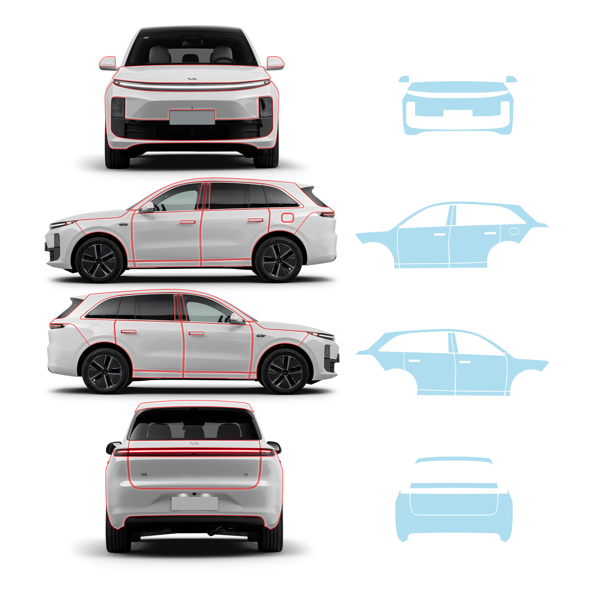 Máquina ideal L6 cortar TPU invisible ropa de automóvil película transparente película de pintura especial película protectora especial para automóvil