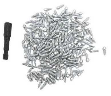 Winter Snow Anti-Skid Spikes Off-Road Tires Solid Tires for Off-Road Scooters, Mountain Bikes and Motorcycles, Wear-Resistant (Tire snow chain) - 200pcs