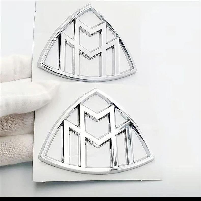 Suitable for Mercedes-Benz S-Class modifications: side emblems for S400 and S450, front and rear trunk emblems, and Maybach emblems