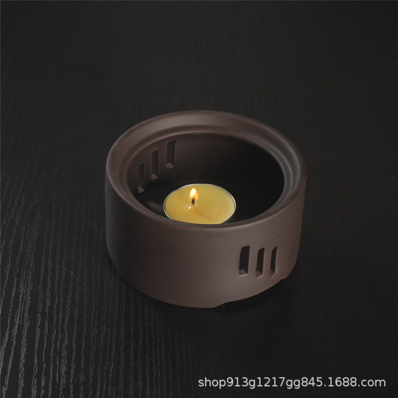Vela de estilo japonés tetera calentador de té base tetera doméstica calefacción calentador de té Kung Fu ceremonia del té cero con calentador de té caliente
