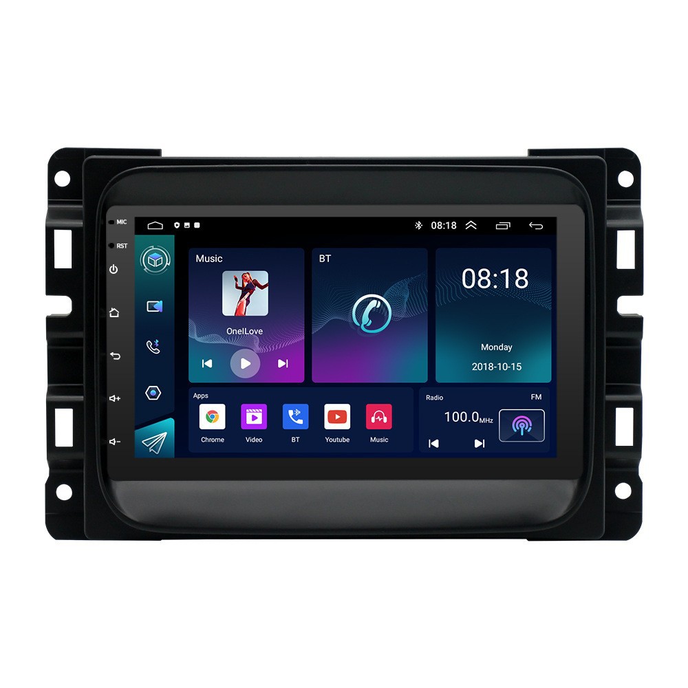Nuevo para 13-18 Dodge Ram Android navegación en pantalla grande 7 pulgadas coche reproductor Bluetooth integrado