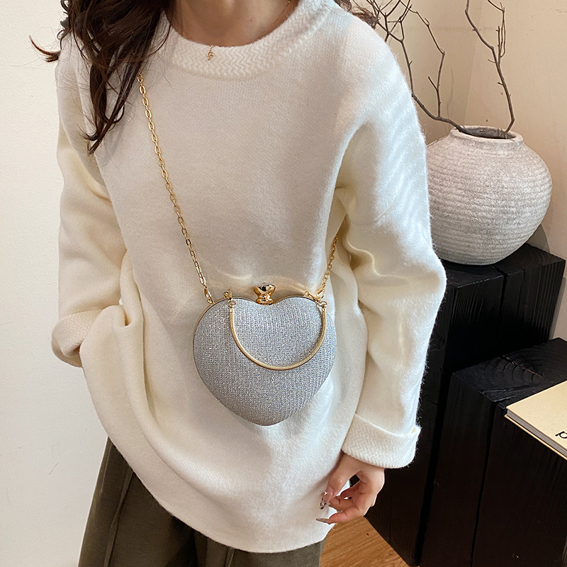 Borsa a tracolla a forma di cuore pochette elegante da donna_voghion.com