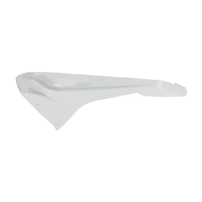 Motorcycle Fender: Year, Double R Side Panel - b1015-11-middle-package-right-small-plate-white-embryo