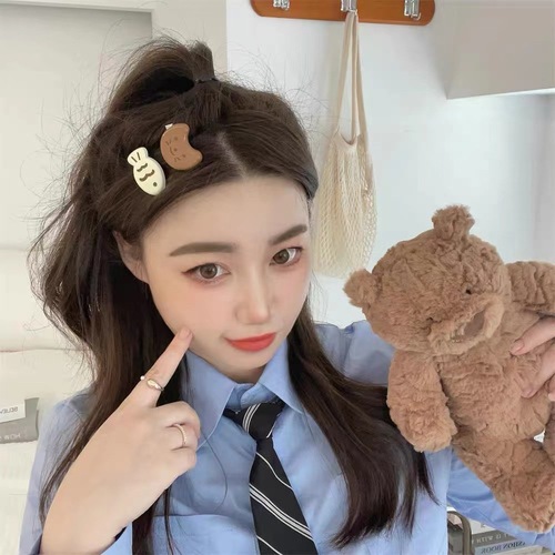 Cute candy-colored Taiyaki hairpins, fun fish hairpins, girly heart bangs clips, Japanese and Korean versatile animal hair accessories