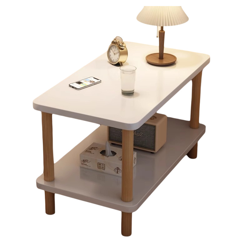 Mesa de cabecera para alquiler de habitaciones, mesa de té moderna y simple, mesa pequeña, dormitorio simple, pequeño estante de cabecera.