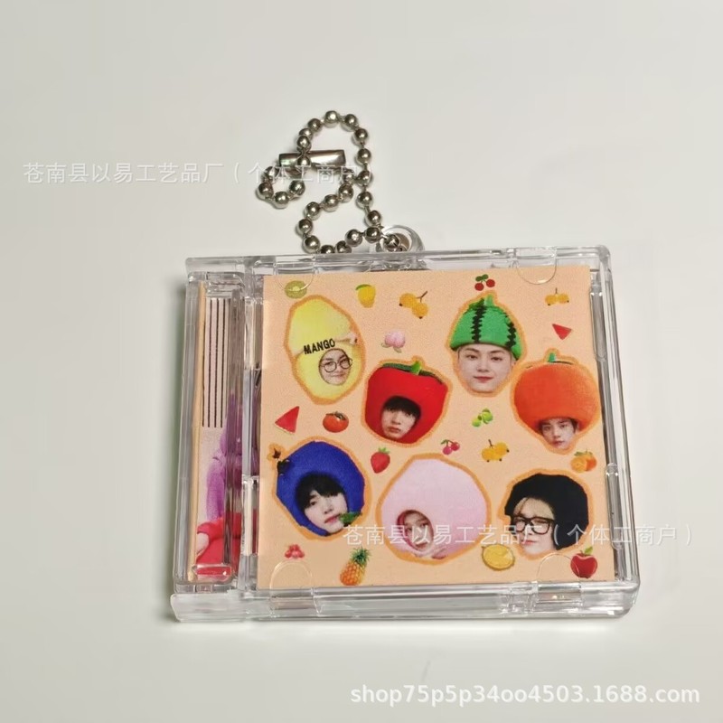 enhypen日韩男团迷你CD专辑钥匙扣NFC自制挂件周边物料亚克力|undefined