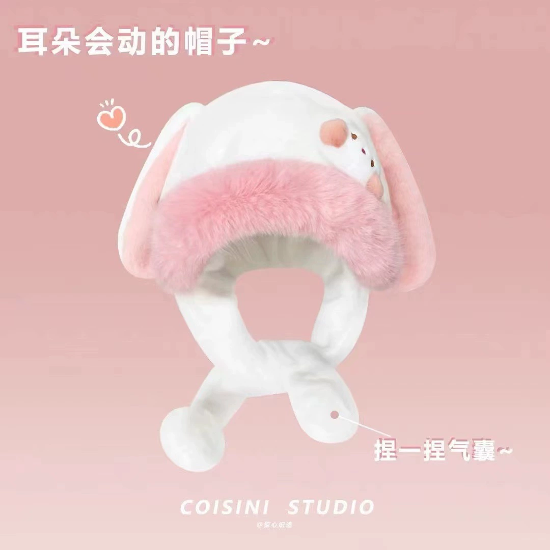 Demi-season cute plush rabbit, keep warm hat