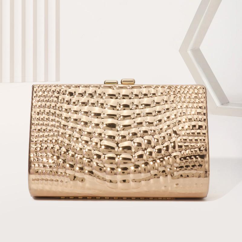 Buckle Closure Type Arylic Solid Color Snakeskin Square Evening Bags