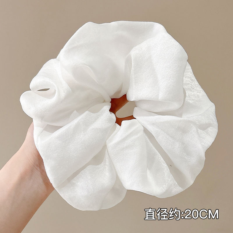 Perlas de terciopelo de alta sensación, anillo de cabello de intestino grande, temperamento femenino elegante, cuerda de cabello de cola de caballo baja, cuerda de cabello de alta elasticidad no dañada