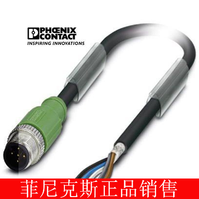 菲尼克斯传感器/执行器电缆SAC-5P-M12MS/ 5,0-PUR SH