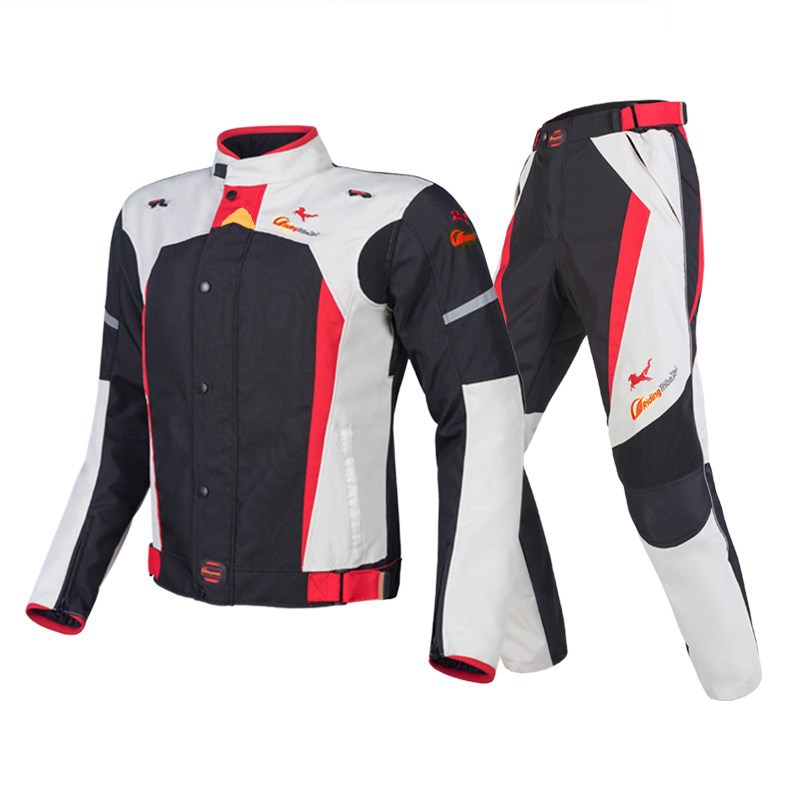 Men's Motorcycle Riding Clothing, All-Season Waterproof Motorcycle Clothing, Anti-Fall Suit, Wear-Resistant, Anti-Fall, Breathable Racing Suit
