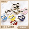 BTS Bulletproof Youth Group KPOP idol loves your own name badge bangtanboys Korean brooch