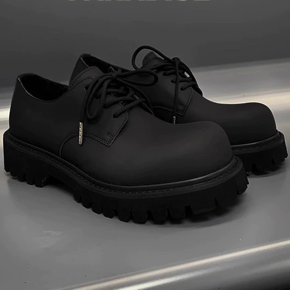 Обувь Дерби для мужчин высокого уровня из воловьей кожи для мужчин 2024 новый один педаль Lefu обувь для бизнеса повседневная мужская обувь прилив